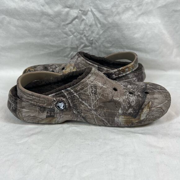 Corcs Classic fleece lined hunter camo print realtime Edge Clogs Unisex - Picture 3 of 6